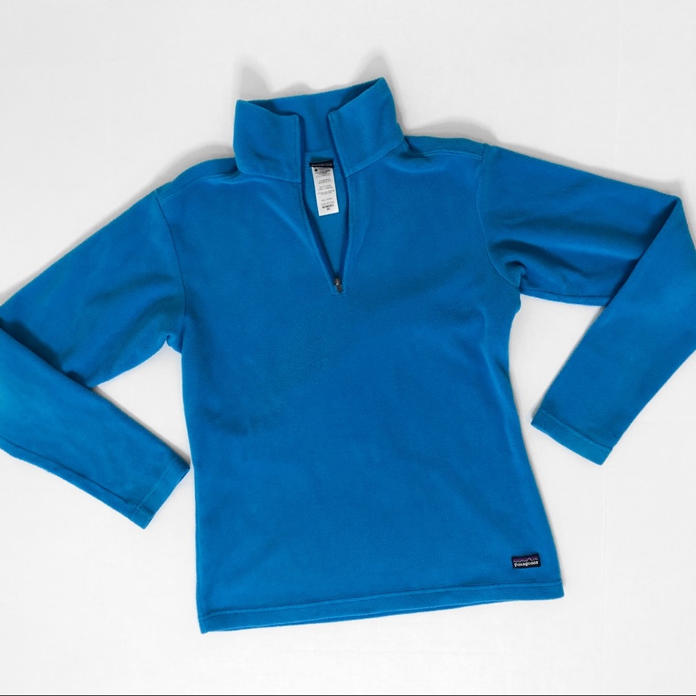 Patagonia Blue Fleece Quarter Zip Up